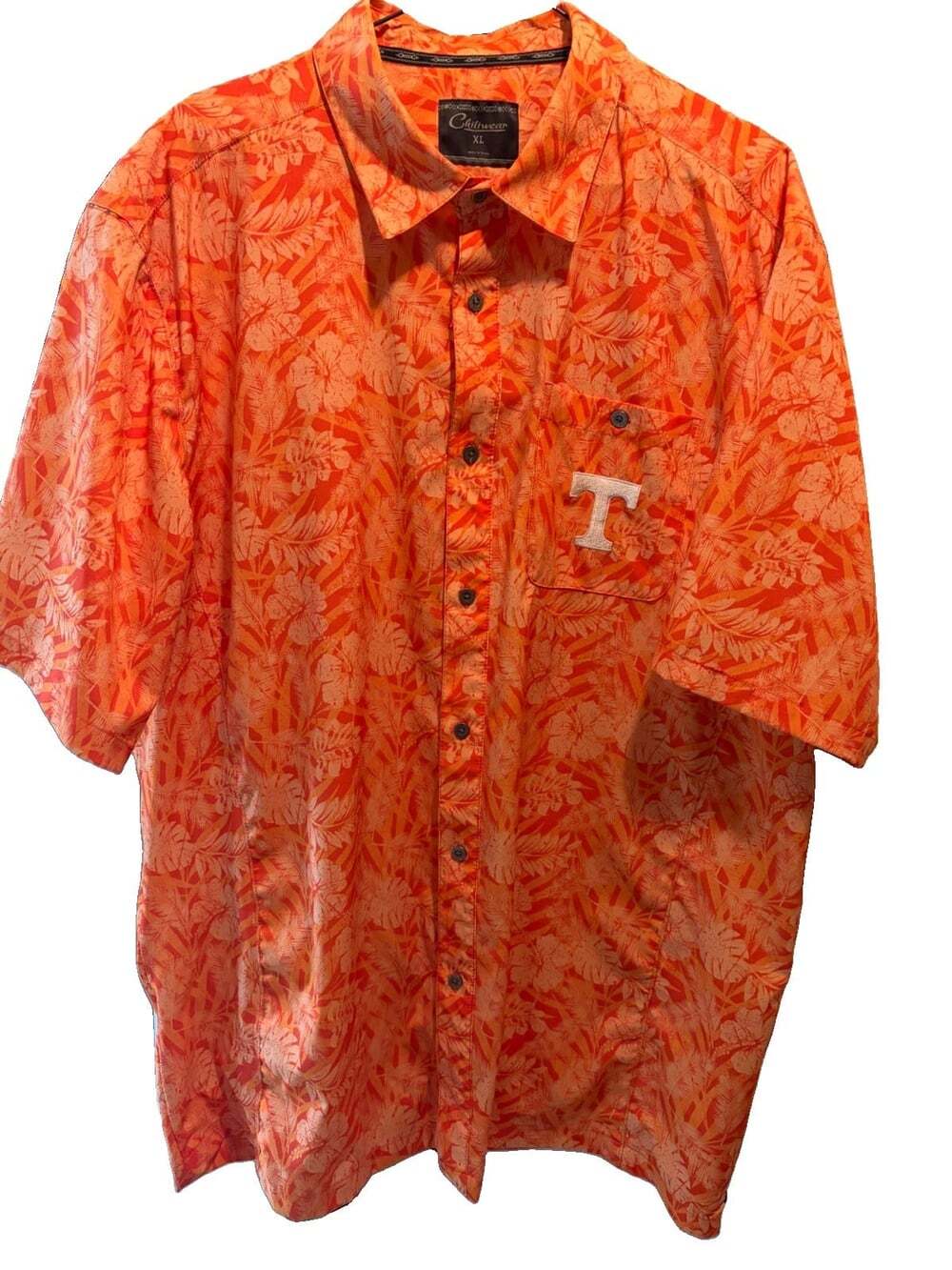 Tennessee Vols Hawaiian Shirt Men’s XL Chiliwear Short Sleeve Button Up